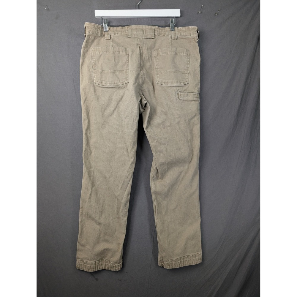 Duluth Trading Co Flex Fire Hose Pants Mens 40x34 Khaki Tan Standard Fit - Picture 2 of 10
